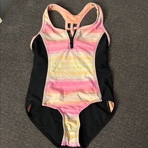 Boutine LA Kids One Piece Swimsuit - Pink and Black